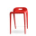 Low Back ABS Stackable Plastic Dining Chair